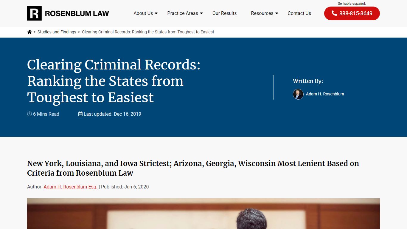 Clearing Criminal Records: Ranking the States from Toughest to Easiest ...